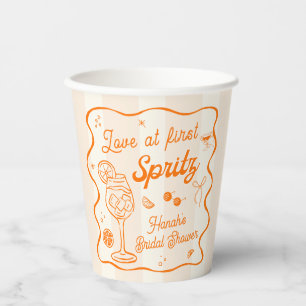 Aperol Spritz Brautparty Pappbecher