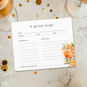 Aperol Spritz Brautparty Rezept Card