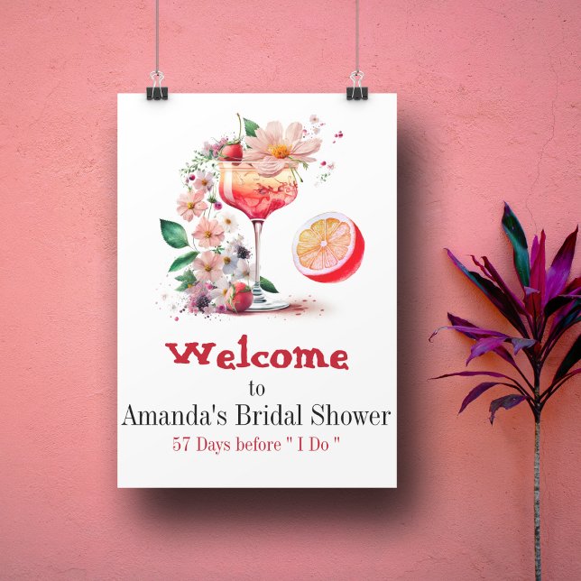 Aperol Spritz Cocktail Citrus Orange Brautparty Poster (Von Creator hochgeladen)