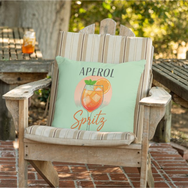 Aperol Spritz Cocktail Design Kissen (Stuhl )