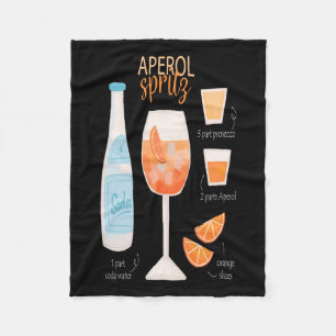 Aperol Spritz Cocktail Fleecedecke
