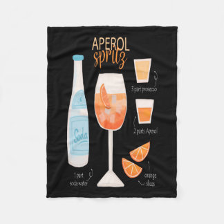 Aperol Spritz Cocktail Fleecedecke