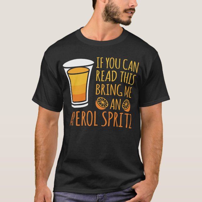 Aperol Spritz Cocktail Party Alkohol trinken Somme T-Shirt (Vorderseite)