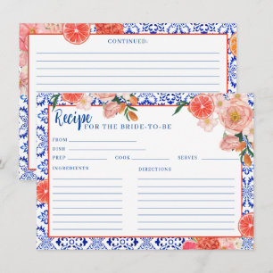 Aperol Spritz, das auf Brautparty Rezept Begleitkarte