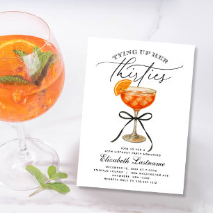 Aperol Spritz - Dreißigster Geburtstag wird gebund Einladung