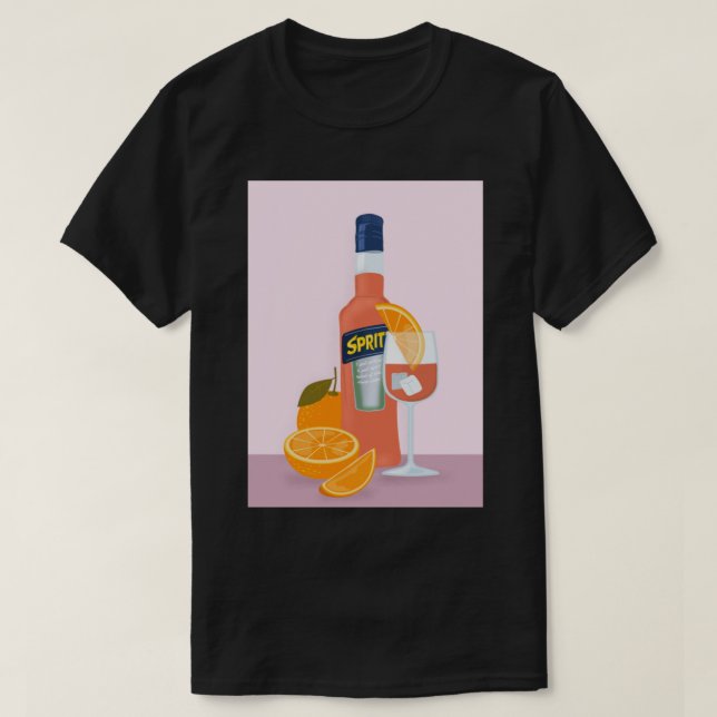 Aperol Spritz Drink Orange T-Shirt (Design vorne)