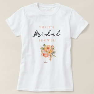 Aperol Spritz Floral Brautparty T-Shirt