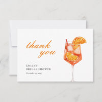 Aperol Spritz Floral Watercolor Brautparty