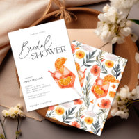 Aperol Spritz Floral Watercolor Brautparty