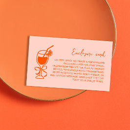 Aperol Spritz Hand Drawn Bachelorette Begleitkarte