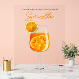 Aperol Spritz Junggeselinnen-Abschied Willkommen Acrylschild