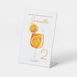 Aperol Spritz Junggeselinnen-Abschied Willkommen Sockelschild