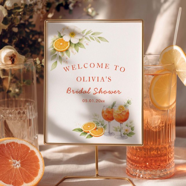 Aperol Spritz Junggesellinnenabschied Willkommen Poster (Von Creator hochgeladen)