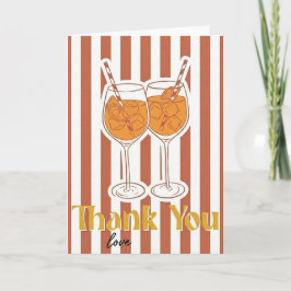 Aperol Spritz Lover Gift Thank Love Bachelorette Karte