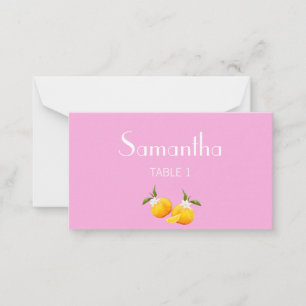 Aperol Spritz Main Squeeze Brautparty Name Card Mitteilungskarte