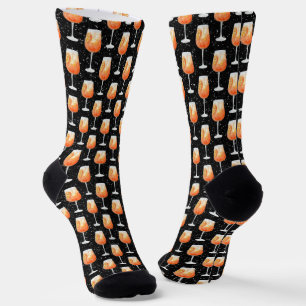 Aperol Spritz Muster Socken