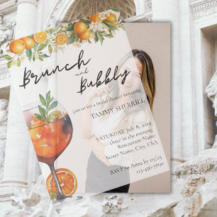 Aperol Spritz Orange Wasserfarbe Brunch und Bubbly