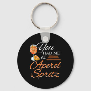 Aperol Spritz Schwanz Party Alkohol Drink Sommerbr Schlüsselanhänger
