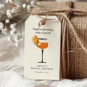 Aperol Spritz Tropical Brautparty Geschenkanhänger