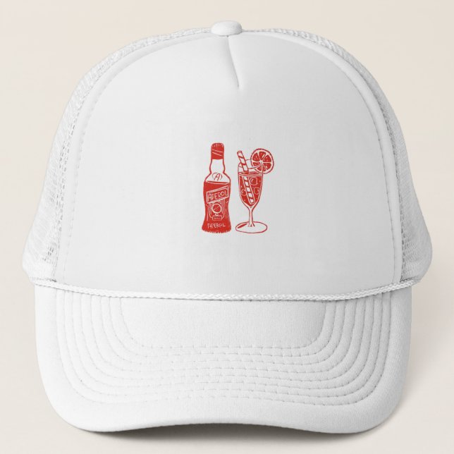 Aperol Spritz Trucker Hat Truckerkappe (Vorderseite)