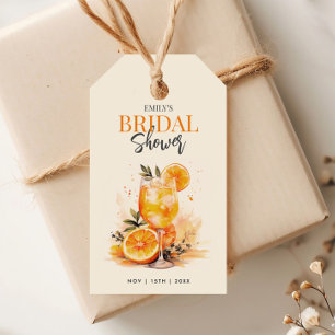 Aperol Spritz Wasserfarben-Junggesellinnenabschied Geschenkanhänger