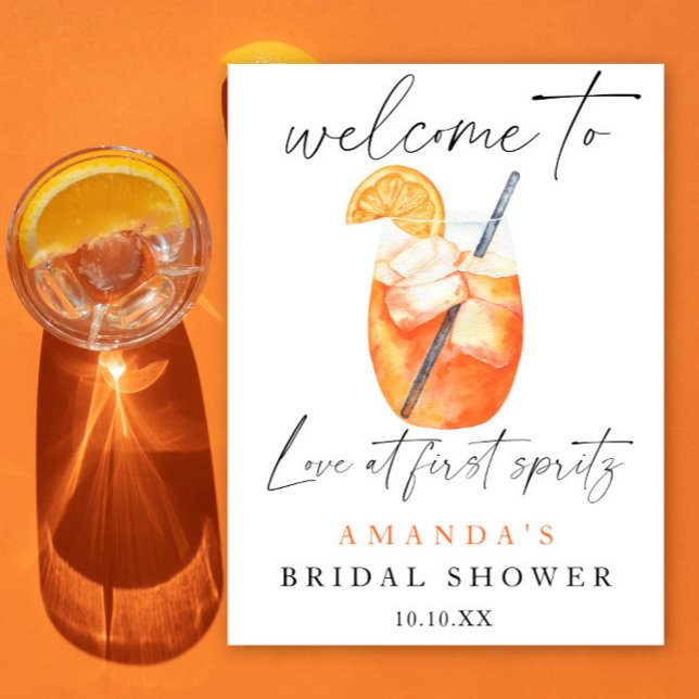 Aperol Spritz Welcome Brautparty Party Poster (Von Creator hochgeladen)