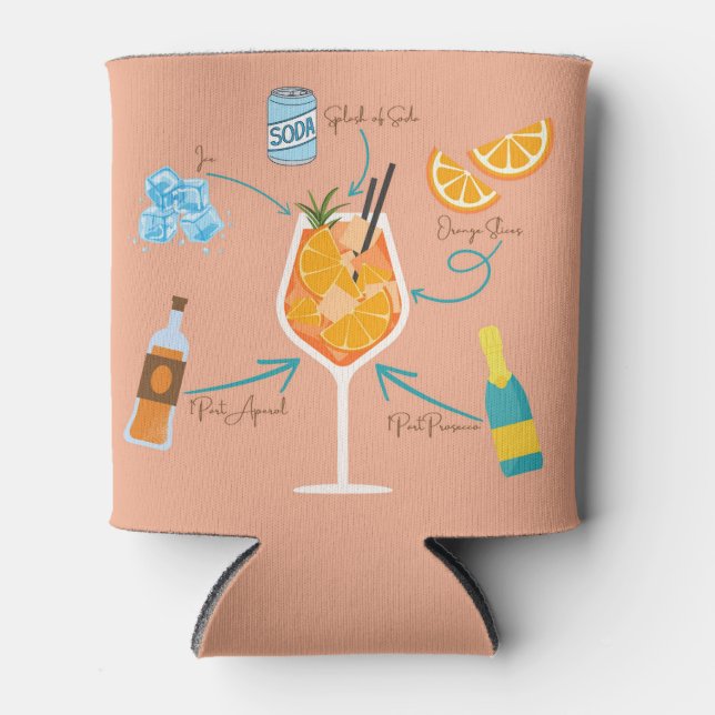 Aperolrecipe Dosenkühler (Vorderseite)