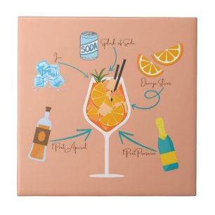 Aperolrecipe Fliese