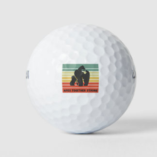Apes Together Strong Golfball
