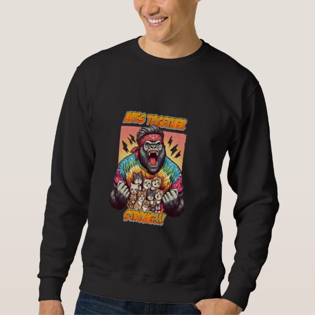 Apes Together Strong !!! Wall Street Meme Sweatshirt (Vorderseite)