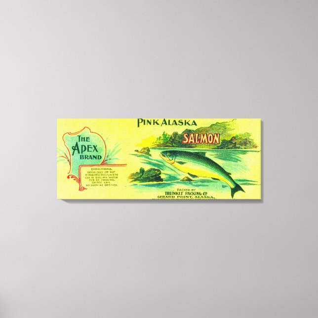 Apex Lachs kann LabelGerard Point, AK Leinwanddruck (Vorderseite)