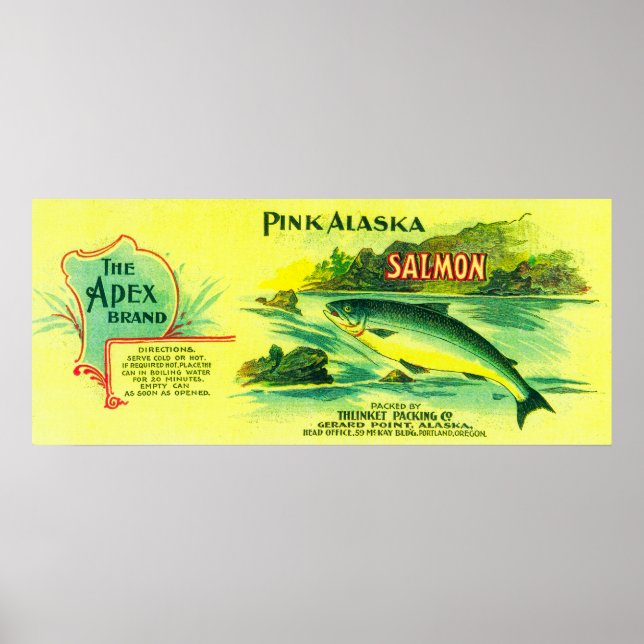 Apex Lachs kann LabelGerard Point, AK Poster (Vorne)