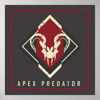 Apex Predator Achievement Abzeichen Poster