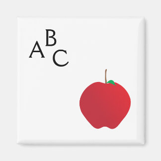 Apfel, A, B, C Magnet