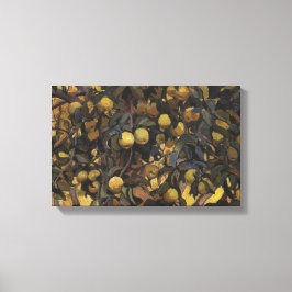 Äpfel an den Zweigen der Bäume (von Serebriakova) Leinwanddruck