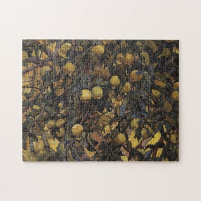 Äpfel an den Zweigen der Bäume (von Serebriakova) Puzzle (Horizontal)