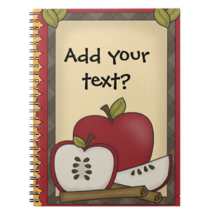 Apfel-Anmerkungen oder Verabredungs-gewundenes Notizblock