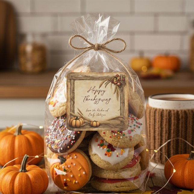 Äpfel Äpfel Weizenbrand-Erntedank Quadratischer Aufkleber (Von Creator hochgeladen)