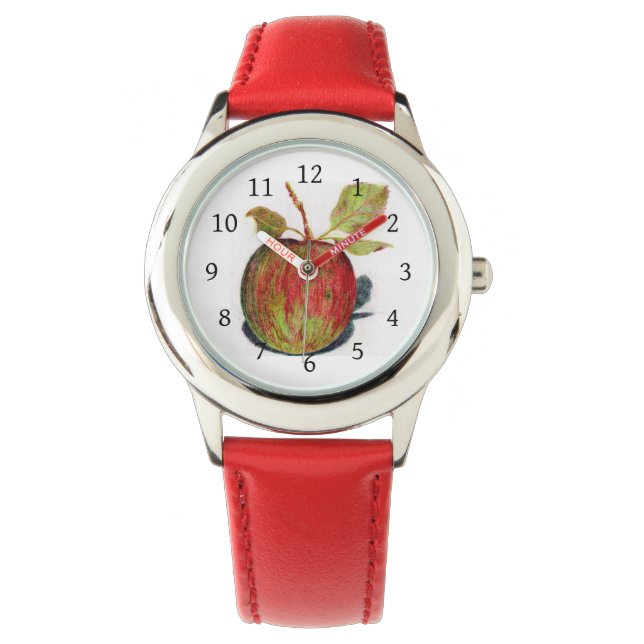 Apfel Armbanduhr (Vorderseite)