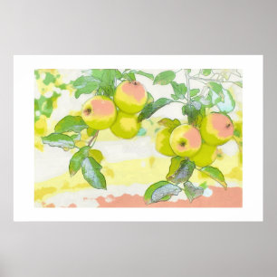 Äpfel auf dem Baum Poster