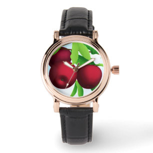 "Äpfel auf einer Zweigniederlassung" Armbanduhr