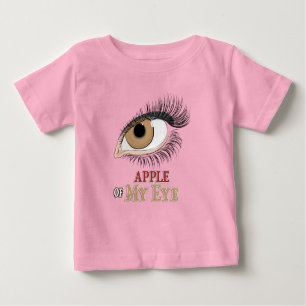 Apfel-Augenbrauen-Kunst Baby T-shirt