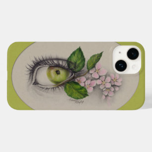 Apfel aus meinem Auge Surreal zeichnend Kunst Grün Case-Mate iPhone 14 Hülle