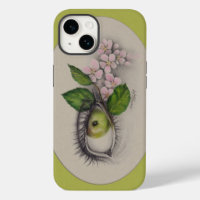 Apfel aus meinem Auge Surreal zeichnend Kunst Grün