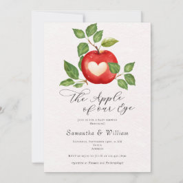 Apfel aus unserem Augenfall ernten rustikale Babyd Einladung