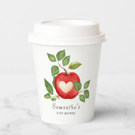 Apfel aus unserem Augenfall ernten rustikale Babyd Pappbecher