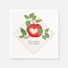 Apfel aus unserem Augenfall ernten rustikale Babyd Serviette