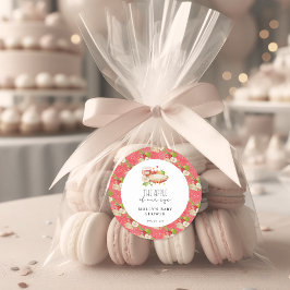 Apfel aus unserem Baby-Duschpapier Runder Aufkleber