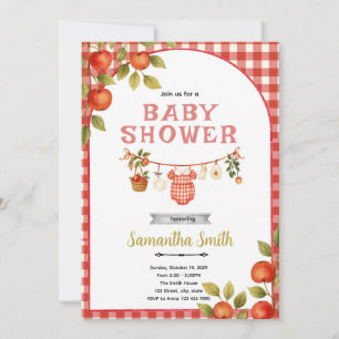 Apfel-Baby-Party-Einladung Einladung