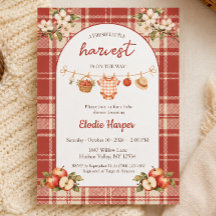 Apfel-Baby-Party Floral Frische Ernte Rustikal